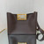 Fendi 8BH391 fendi way medium brown leather bag