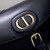 Dior M9320 Large Bobby Bag Black Box Calfskin with Blue Oblique Strap