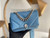 Bvlgari 291946 Serpenti Cabochon Maxi Chain Crossbody Mini Bag Blue