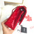 Chanel A01112 Flap Handbag Classic Bag Patent leather Lambskin Red
