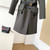 Prada Women's Clothing Single-Breasted Jacket Gray 88031