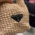 Prada Small Raffia tote bag 1BG422 Apricot
