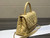 Chanel A92991 Large Flap Bag With Top Handle handBag Yellow