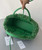 Bottega Veneta BV 652867 Arco Tote Intreccio shearling Dark Green