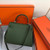 Hermes Kelly Danse 20311 Designer Tote Shoulder Strap Bag Green - luxibagsmall
