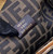 Fendi 8BP129 First Small Python leather bag 80018M Black