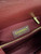 Chanel Large Top Handle Bag A92991 lambskin V gird Wine Red Gold