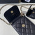 Chanel Phone Airpods Pro Case with Chain Grained Shiny AP2740 black