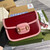 Gucci â€?02204 Gucci Horsebit 1955 Small Shoulder Bag Dark Red