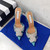 Aquazzura Golden Pineapple 22/early spring Heel 100mm A99007 Blue