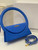 Jacquemus 213BA003 Le sac Rond Circle purse Blue