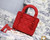 Dior M0505 Mini Dior Lady Bag Red Cannage Lambskin