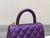 Chanel AS2215 mini flap bag with top handle Bag Purple
