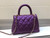 Chanel AS2215 mini flap bag with top handle Bag Purple