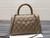 Chanel A92990 Medium Flap Bag With Top Handle Bag Light Apricot