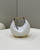 Fendi Nano Fendigraphy Black Leather Charm 7AS089 White