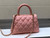 Chanel AS2215 mini flap bag with top handle Bag Pink