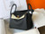 Hermes Lindy 26cm Designer Tote Shoulder Bags Black - luxibagsmall