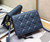 Dior S0855 Dior Lady Dior Pouchblack Ultramatte Cannage Calfskin Navy Blue - Voguebags