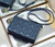 Dior S0855 Dior Lady Dior Pouchblack Ultramatte Cannage Calfskin Navy Blue - Voguebags