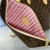Louis Vuitton LV M50366 Neverfull MM Monogram Canvas Cerise Pink