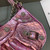 Balenciaga 6940271VG9 Le Cagole Mini Multipouch in Sky Pink Crocodile