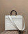 Fendi 8BH386 Sunshine Medium Fuchsia Leather Shopper Bag 8535 White