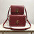 Burberry 80103371 Medium Leather TB Bag Wine Red