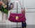 LV M95050 Louis Vuitton Monogram Denim Shoulder Bag Plum