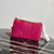 Prada 1BD108 Medium Leather Prada Diagramme Bag Plum