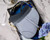 Dior M0446 Dior Saddle Bag M0447 Light Blue Grained Calfskin - luxibagsmall