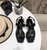 YSL Cassandra Flat Sandals Leather With Monogram Black 30134 - luxibagsmall