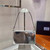 Prada 1BC155 Saffiano leather mini bag Blingbing Silver