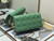 Dior S0204 Lady Dior Pouch Patent Cannage Calfskin Green