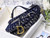 Dior M0446 Dior Saddle Bag Blue Dior Oblique Jacquard