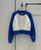 Dior  224V50 Dior Vibe Bomber Jacket Fluorescent Blue and White