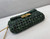 Fendi 8BR600 Baguette Jacquard Fabric Interlace Bag 8267S Green - luxibagsmall