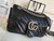 Gucci 443497 GG Marmont Small Shoulder Sequin Bag Black - luxibagsmall