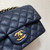 Chanel A69900 Mini Flap Bag Grained Calfskin Navy Blue Gold