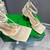 Bottega Veneta BV 651388 Mesh and Leather Sandals VBSD35966
