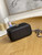Chanel A81194 Vanity with chain Calfskin Sliver Black