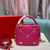 Valentino 0097S Small Roman Stud The Handle Bag In Nappa Plum