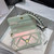 Chanel A86092 WOC 19 Chain Wallet Bag Lambskin Silvey White