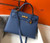 Hermes Sellier Kelly 28cm of Epsom Leather Bag 20338 Blue - luxibagsmall