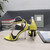 Tomford Shiny Leather Padlock Pointy Naked Sandal 105mm W22726