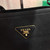 Prada 1BA282 Medium Saffiano Leather Prada Matinee Bag Black - luxibagsmall