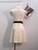 Dior 241R45 Mid Length Belted Dress White