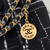 Chanel 22 Handbag Gold-Tone Metal AS3261 Black