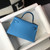 Hermes Kelly Bag Hermes 19CM Epsom Shoulder Mini Bag Middle blue 20469