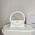 Jacquemus 213BA003 Le sac Rond Circle purse White